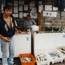 <p>Fishermen sell their catch near the port in Sozopol, Bulgaria.</p>