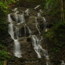 <p>A waterfall feeding the Wackbach, a mountain stream on the Seeberg in the Bavarian Alps.</p>