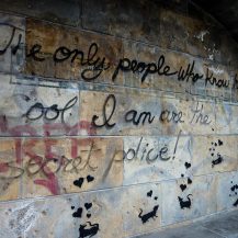 <p>A confident claim in an alcove along the Spree.<br /></p>