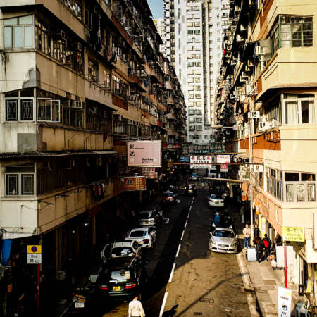 <p>A view down Whampoa Street in the Hung Hom district of Hong Kong. <br /></p>
<p>Along the left side of the street there was once a relaxed little restaurant called El Merry where friends and I enjoyed the odd meal.<br /></p>
