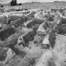 <p>Simple graves sealed with concrete in one section of Marrakech's Jewish cemetery. This large cemetery speaks to the considerable size of the Jewish community in Marrakech at one point.</p>