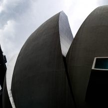 <p>Undeniably eye-catching, the waterfront duo of the ArtScience Museum (right) and the Marina Bay Sands Hotel also scream 'prestige project', those architectural undertakings aimed at putting a city (back) on the map. The hotel's three columns contain the rooms, and support a cantilevered terrace featuring an infinity pool looking out over the rest of Singapore's skyline.</p>