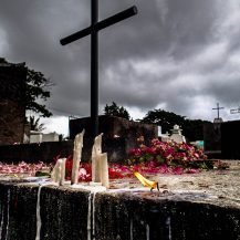 <p>In Dili's Santa Cruz cemetery, a large cross commemorates the victims of the 1991 massacre by Indonesian security forces. On 12 November, a large crowd including many high school students marched to the cemetery in a funeral procession for a young activist killed by Indonesian forces two weeks earlier. Soldiers opened fire on the crowds, killing over 200 people at the cemetery and in the streets and hospitals after the march.</p>
<p>The Santa Cruz massacre was a turning point, ramping up Timorese resistance to Indonesia's annexation of the former Portuguese colony. Smuggled footage of the massacre increased pressure on Jakarta from the international community, but brutal years still laid ahead. A long and ugly guerrilla war eventually led to Indonesia's withdrawal in 1999, a UN-administered transitional period, and Timor-Leste's independence in 2002. </p>
<p>Studies suggest more than 200,000 Timorese were killed during the 24 years of Indonesia's occupation – a staggering figure made all the more disturbing when one considers that Timor-Leste's total population in 1975 was only 630,000 people.</p>