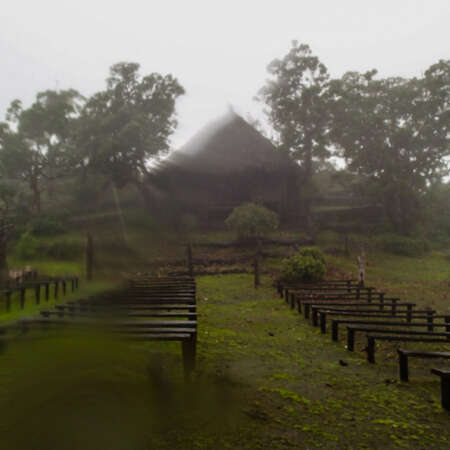 <p>A pilgrimage chapel lashed with rain on Mount Ramelau (Tatamailau), the highest peak in Timor-Leste (and through the wonders of colonialism, also once 'in' Portugal). </p>