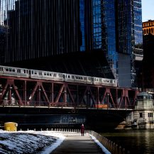 <p>An early morning walk along the Chicago River.</p>