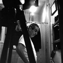 <p>Actor José Rabelo on set during the production of a short film directed by Bernardo Ruiz, circa 1999.</p>
<p>(Note: I'm locating the negative to make a better scan and find the exact date.)</p>