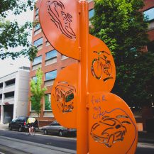 <p>Portland is a pro-bike, anti-car kind of town – as eloquently stated on this post about local transport options.</p>