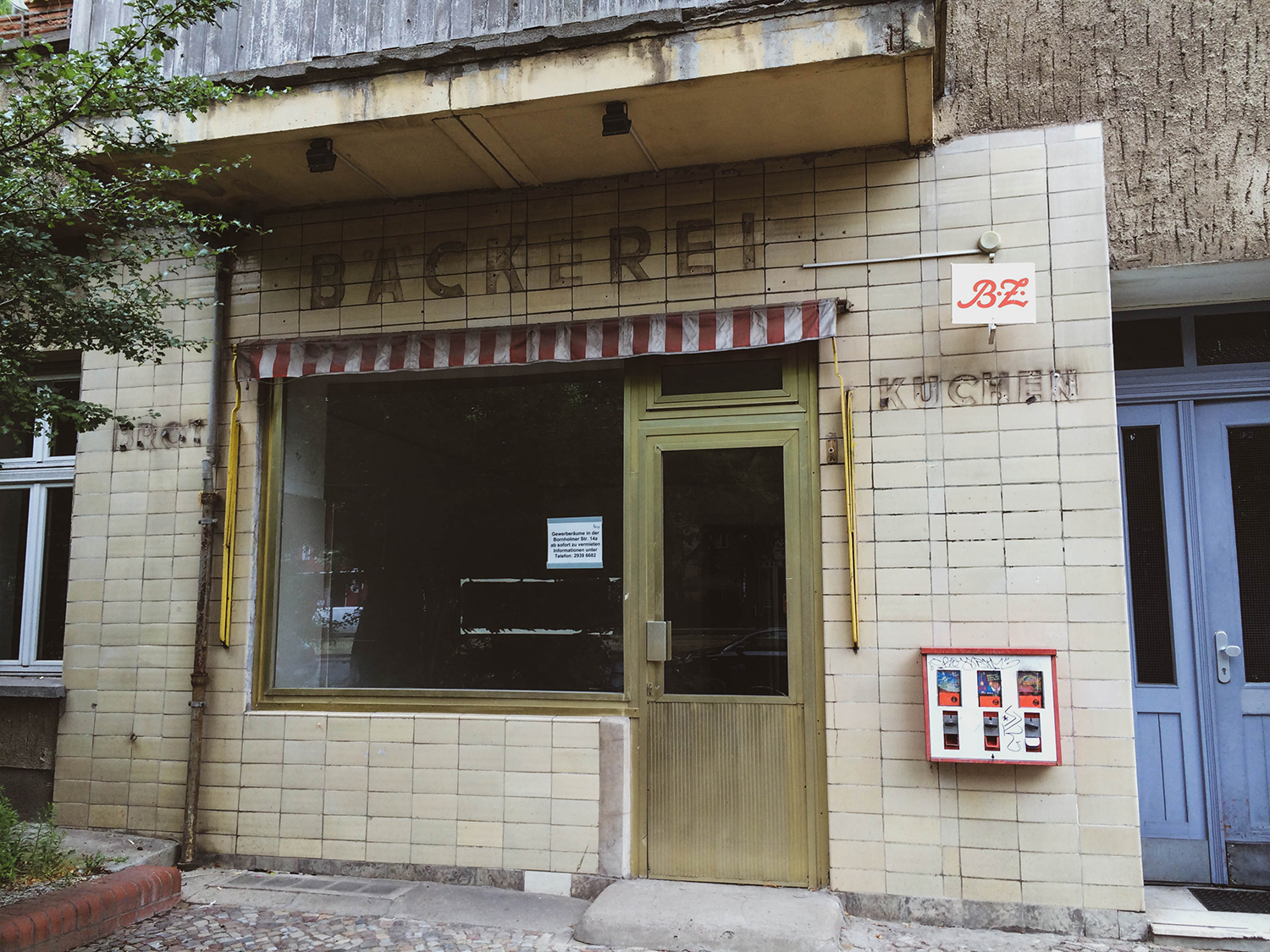 <p>Remnants of a former bakery in Berlin.</p>