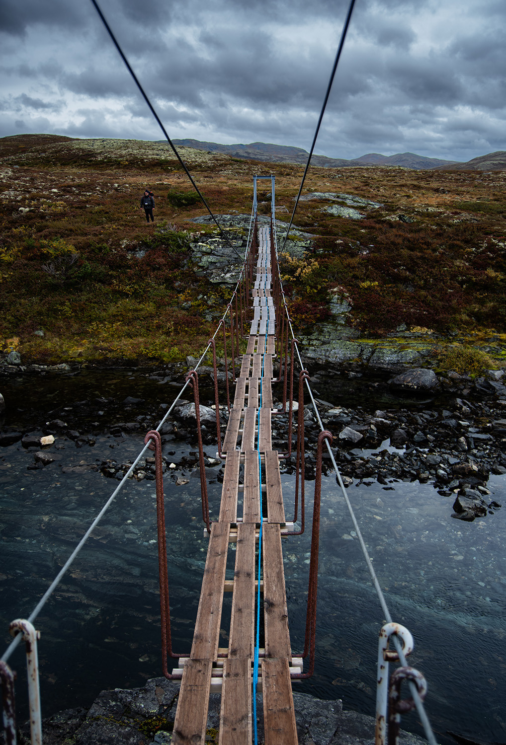 <p>A bridge along the hike from Upsete to Flåm, in central Norway. It had a nice bounce to it. <br /></p>