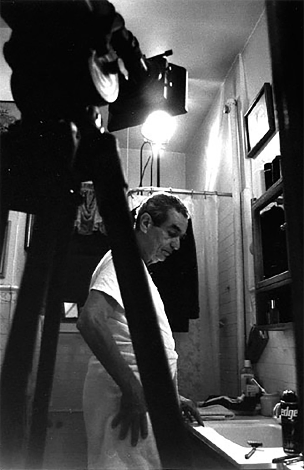 <p>Actor José Rabelo on set during the production of a short film directed by Bernardo Ruiz, circa 1999.</p>
<p>(Note: I'm locating the negative to make a better scan and find the exact date.)</p>